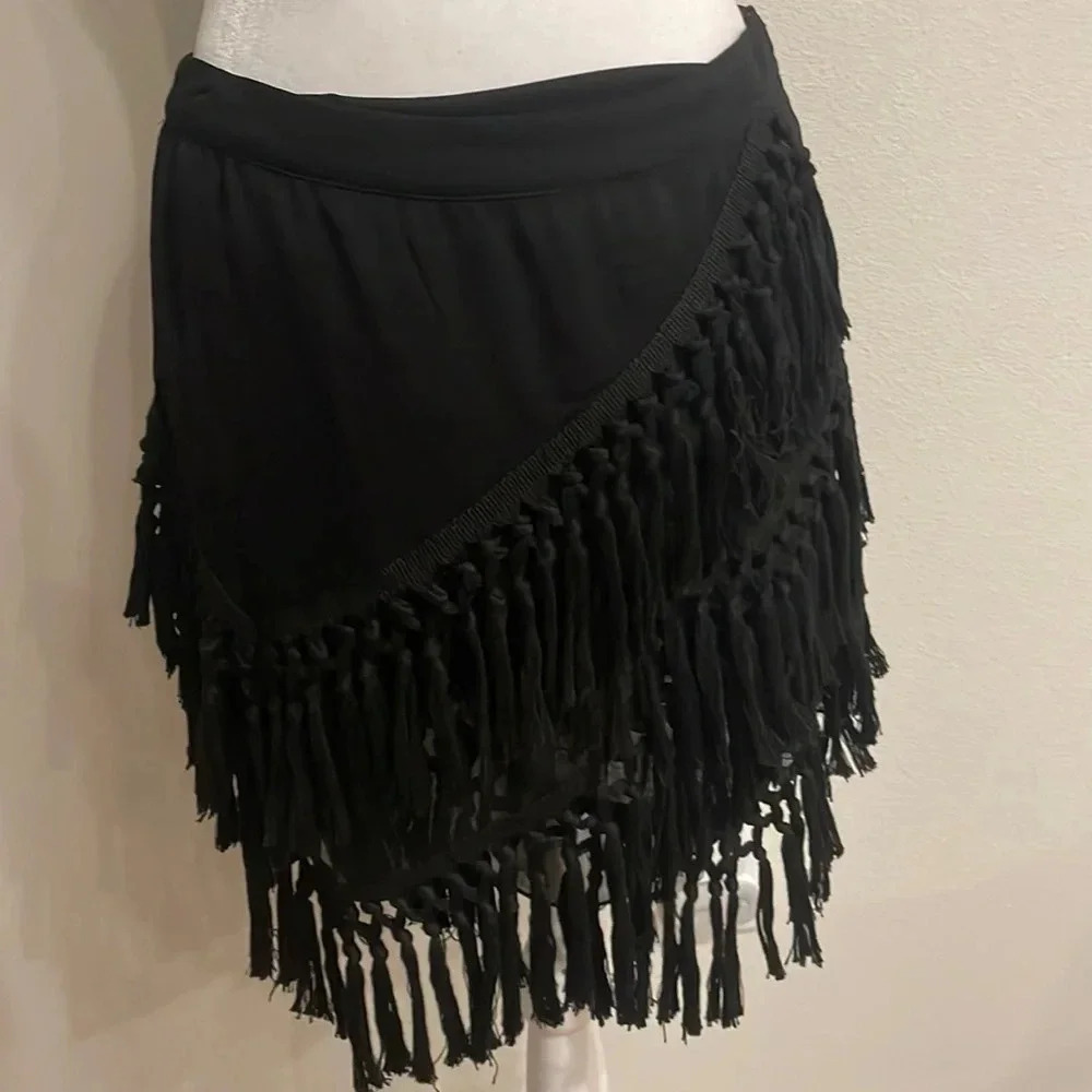 Endless Rose Crochet Mini Skirt in Black